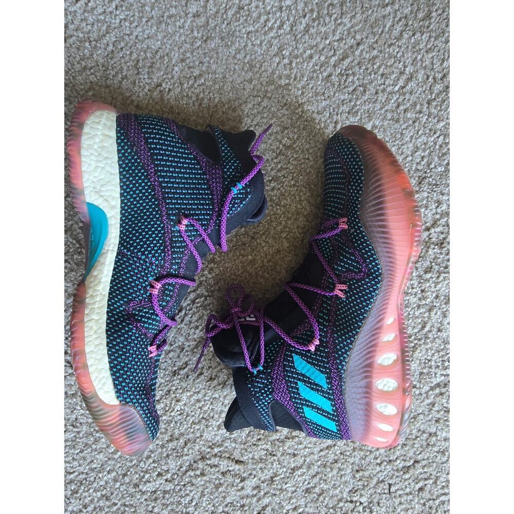 Adidas Crazy Explosive Swaggy P BB8338 Men's Black Pink Blue High Top Sneakers